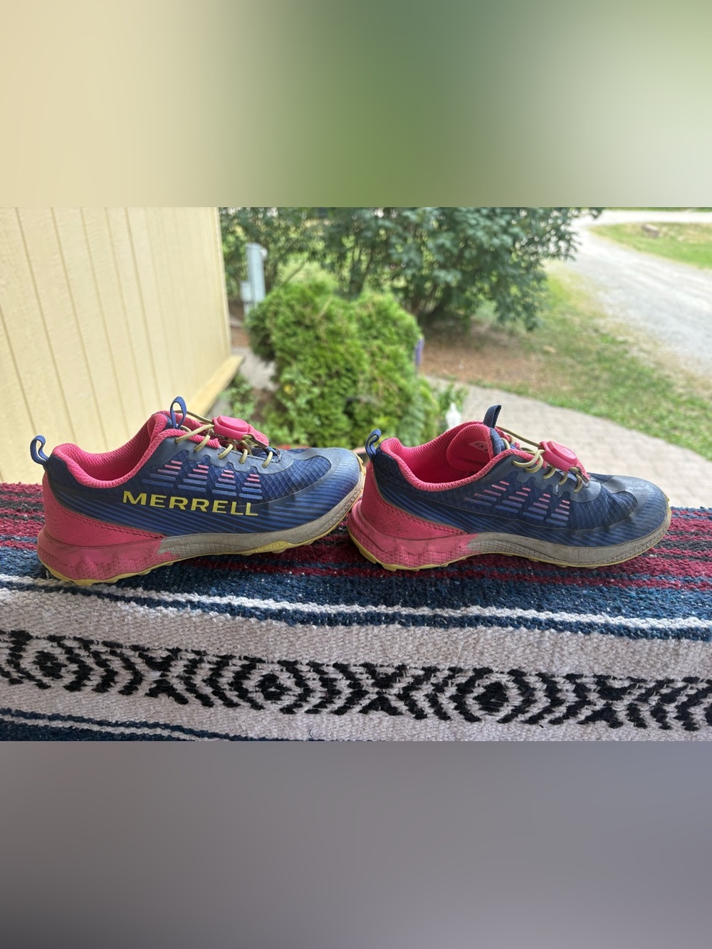 Merrell Navy and Pink Women's Trail Sneakers